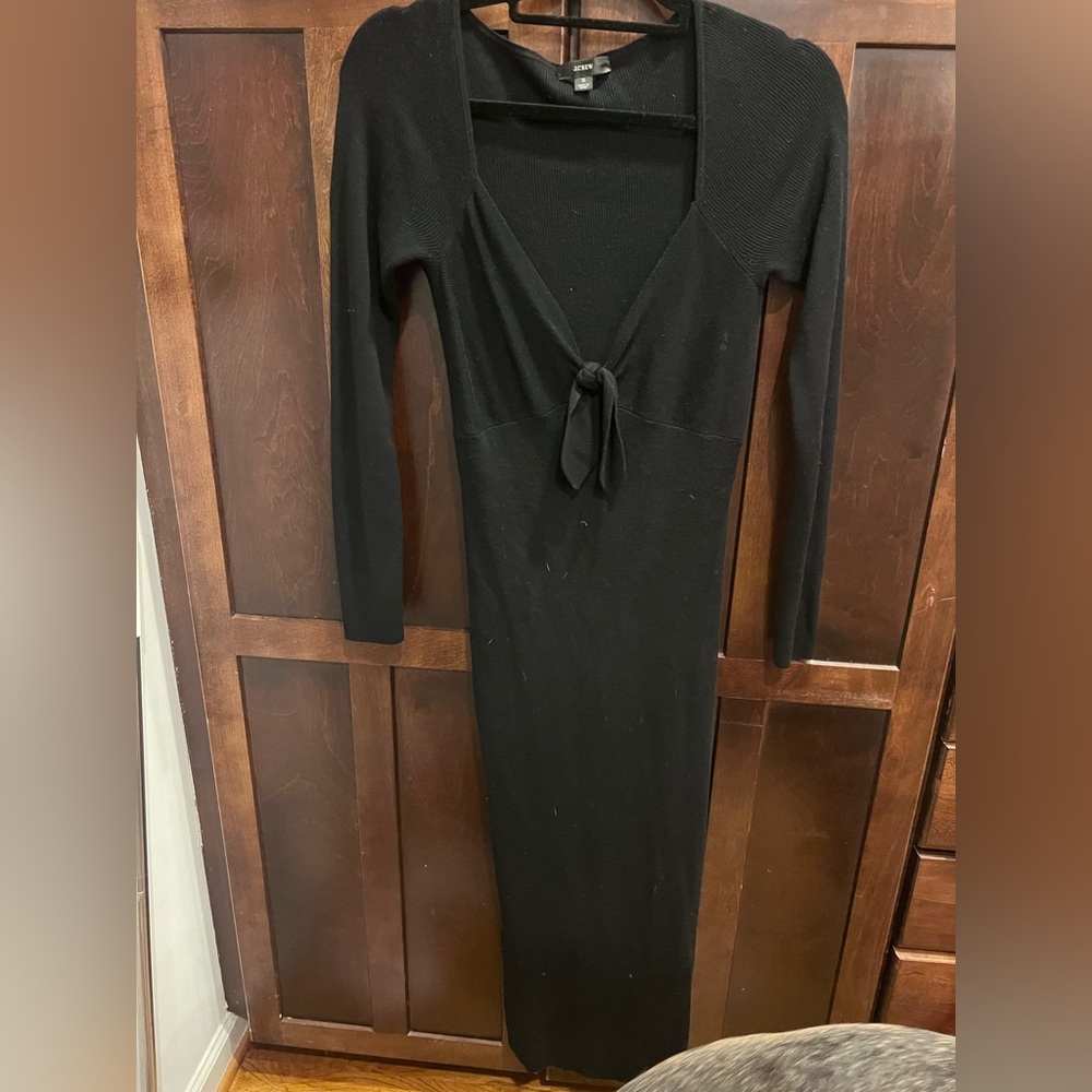 Elegant Black J. Crew Knit Dress